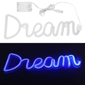 Neonowa lampa ścienna LED napis Dream [23120000816]